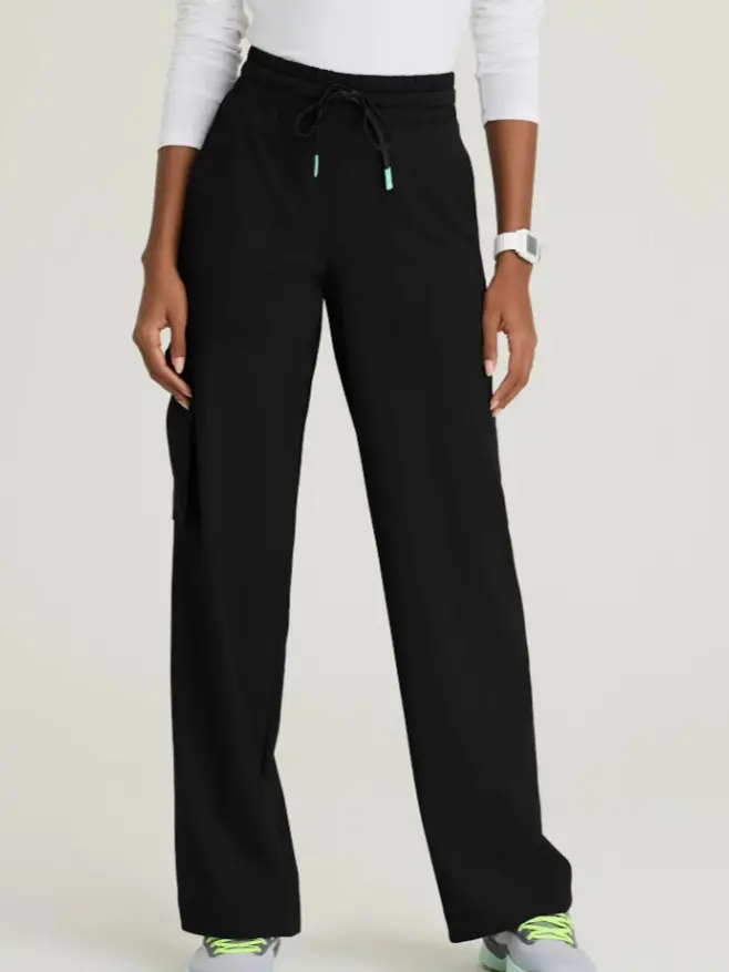 Barco Ripstop Scout Women's 5-Pocket STRETCH Cargo Wide Leg Scrub Pants