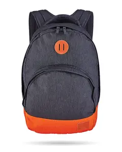 Nixon Grandview Backpack – Large Volume Organizer, Padded Straps, Dark Gray Orange