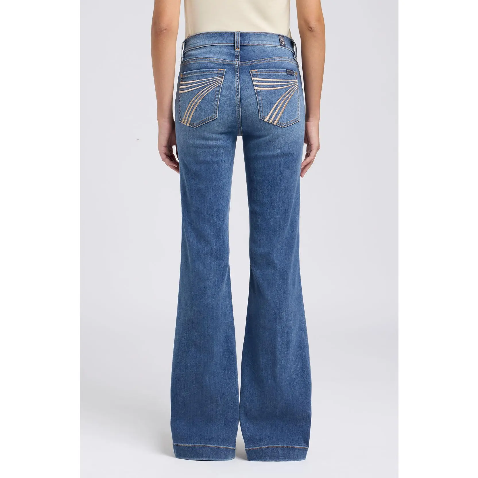 7 For All Mankind Dojo Gale Gold Women's Trouser Jeans