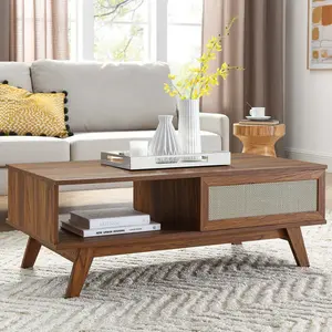 Modway Soma Coffee Table in Walnut