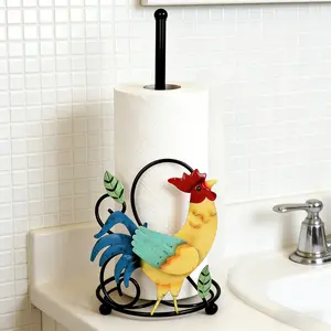 Paper Towel Holder Storage Rack, No-Drill Paper Towel Hanging Stand, Kitchen Cabinet Roll Paper Organizer, Home Use, Tissue Holder