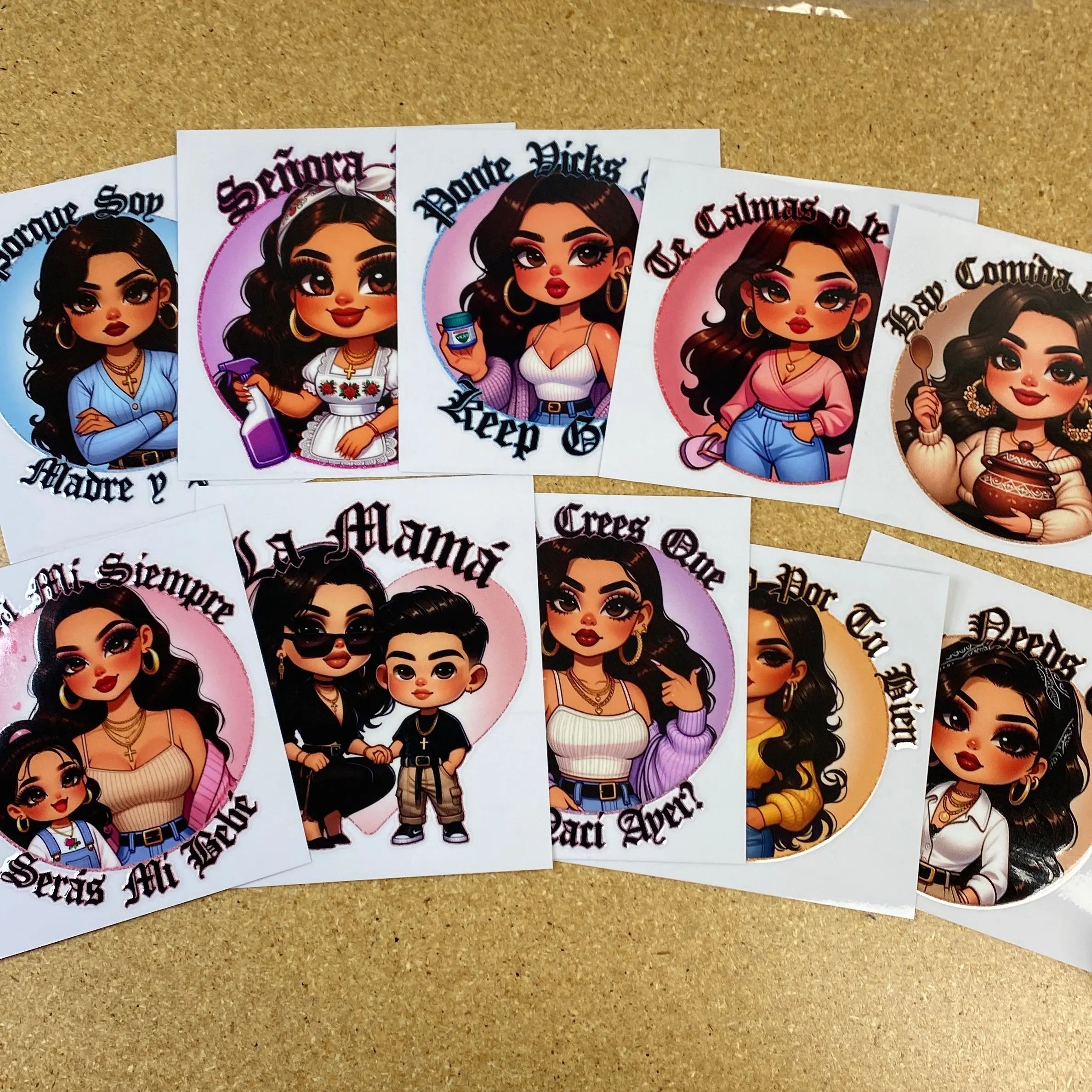 Mom uv dtf decals