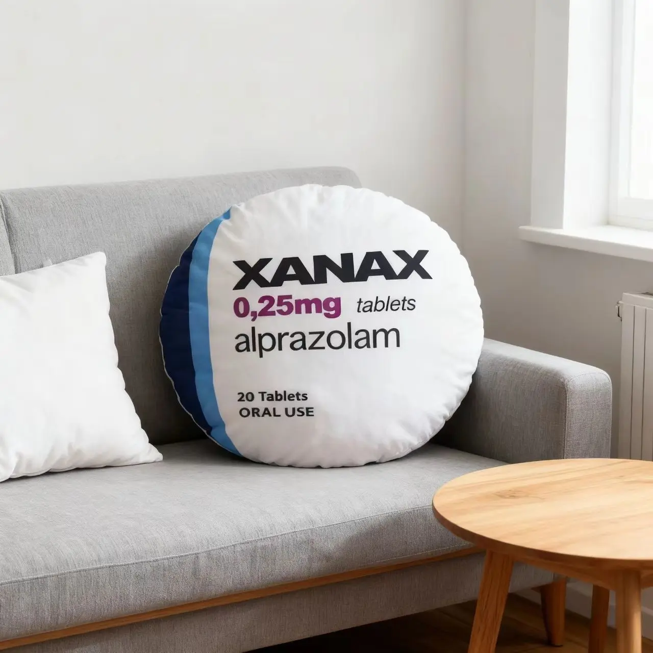 Xanax Pillow Dual-Sided Print Filled with PP Cotton Large Size 45x45cm Soft Adult Cushion Comfy Cushions Sofa Decor Bed Rest Soft Padded Cushion
