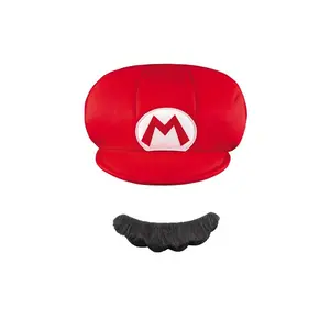 Mario Child Costume Hat and Mustache