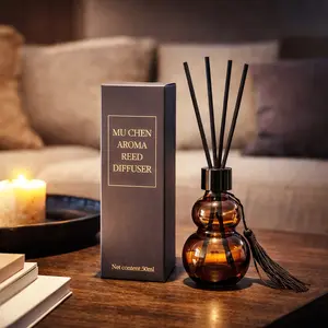 50ML Aroma Reed Diffuser Bottle, Glass Tassel Decor, Long-Lasting Essential Oil Scent, Perfect for Bedroom Living Room Bathroom Office