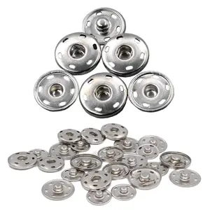 50 Sets Sew-on Snap Buttons,3/4" 19mm Metal Snaps Fasteners Press Studs Buttons for Sewing Clothing,Halloween Christmas Party Gifts,DIY Craftsmanship,Hand Tools Kits