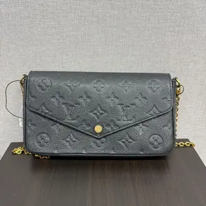 Pre-owned Louis Vuitton canvas Crossbody Bags Pochette Felicie