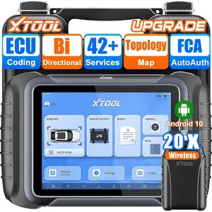 XTOOL D8W Wireless Bidirectional Scan Tool, AI-Assisted OBD2 Scanner with Topology, 3-Year Updates, ECU C0ding, PMI, 42+ Resets, Full Diagnostic Scanner for Car, Crankshaft Relearn, FCA/CAN FD/DoIP