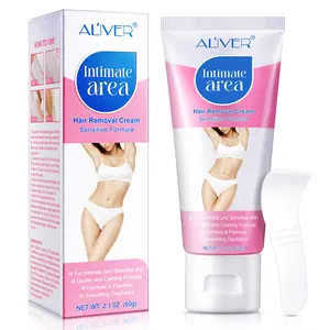 ALIVER hair removal cream, Flawless, designed for women, features a gentle formula that is smooth and non-irritating, allowing for smooth skin, suitable for bikini hair removal, arms, legs, underarms, etc., suitable for all skin types