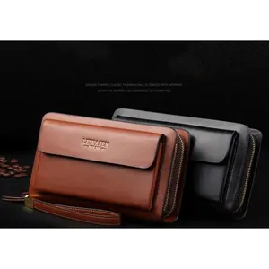Men's Double Zipper Clutch Wallet