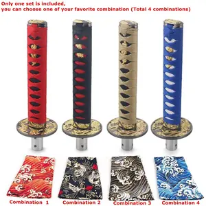 Universal JDM Katana Samurai Sword Shift Knob, Automatic Shift Knob, Shifter with Dust Cover, Shift Knob Collars with Adapters, Car Interior Accessories