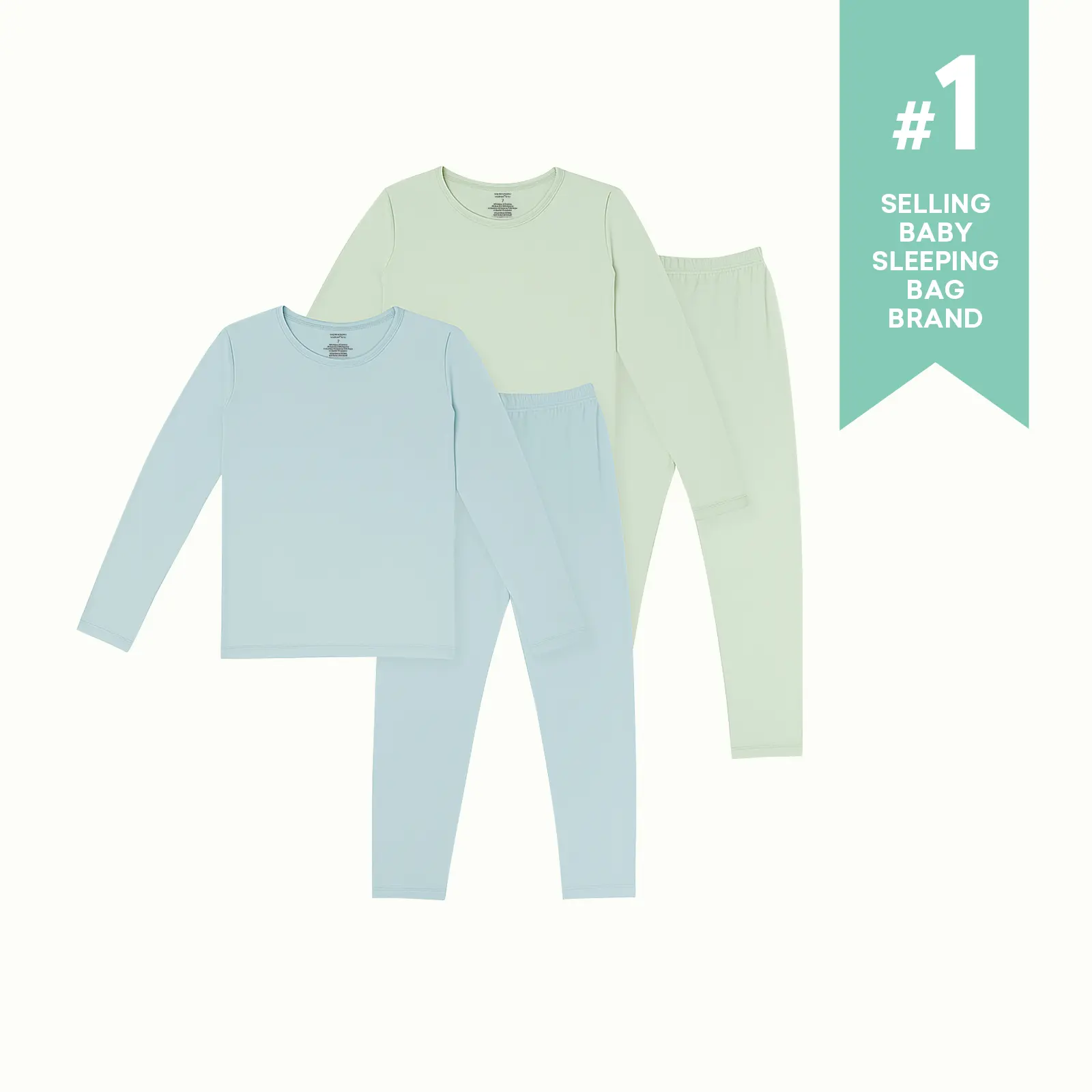 PurComfy 2-Pack Long Sleeve Toddler Pajama Set - Ultra soft Bamboo Sleepwear for Boys Girls Breathable Fabric for Sensitive Skin Comfortable All Seasons