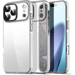 Phone Cases for iPhone 17 Pro Max 16 15 14 13 12 11 Pro Max Case Clear, Slim Thin Lightweight Transparent [Non-Yellowing] Vibrant Design Protective Phone Neon Clear Fluorescent Transparent Soft Slim Bumper  Case for iphone 17 Pro Max