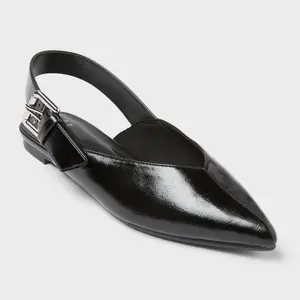 Women’s Victoria Sling Back Side Buckle Flats with Memory Foam Insole – A New Day