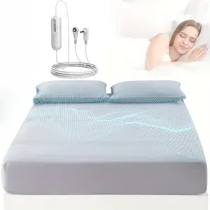 Grounding Sheets, 95% Organic Cotton + 5% Pure Silver Fiber, Grounding Sheet Earth Connected Bedding Fitted Earth Sheets with Grounding Cord outdoorfun