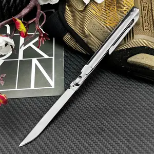 High-Quality Best-Selling Pen Clip Knife 5Cr13MoV steel blade 420 steel handle Slim profile with back clip for easy carry Versatile portable pocket knife Camping Knives for outdoor camping, hiking, and fishing