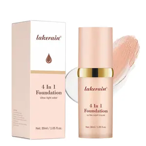 Lakerain 4-in-1 Foundation SPF30 Concealer Moisturizing Sun Protection Skin Tone Matching Ultra-Light Color 30ml Makeup - Moisturize