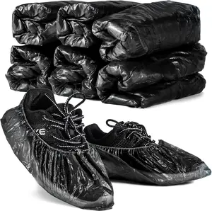 60 Pack (30 Pairs) Shoe Covers - Boot Covers Plastic Disposable Waterproof Shoe Covers for Men and Women Fits All Sizes of Shoes for House Cleaning