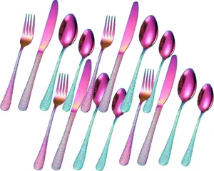 Hammered Stainless Steel Cutlery Sets