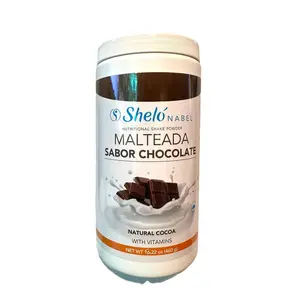 Sheló Nabel Nutritional Shake Powder Supplement - Natural Cocoa Chocolate Flavor, 16.22 oz, Vitamins, Fitness & Healthcare Dietary Support