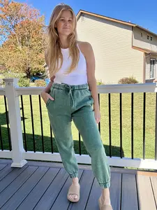 Acid Wash Fleece Sweatpant Joggers