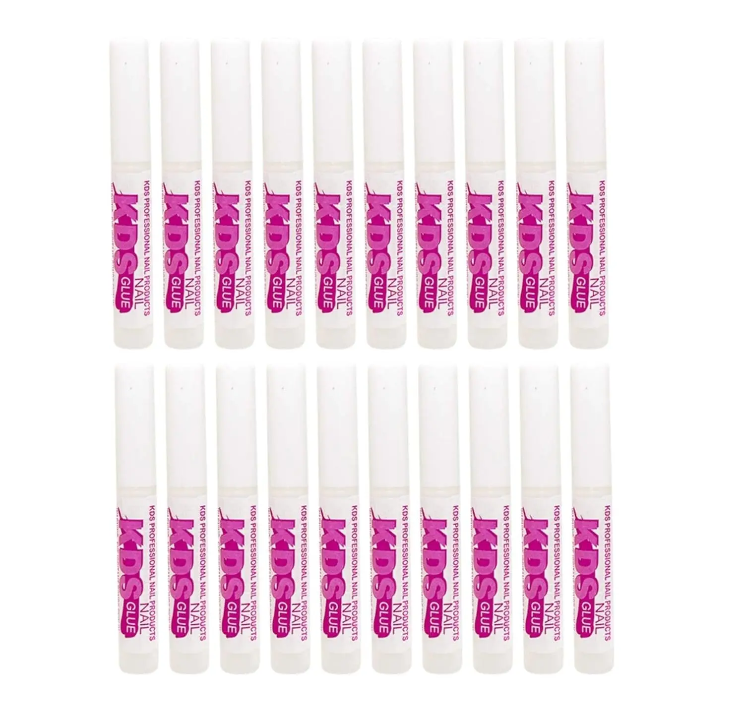 KDS Nail Glue for Professional Fake Nail Art & Design 20Pcs Nail Tip Extension Glue in Bottle Form, Glue For Nails, Secure Hold
