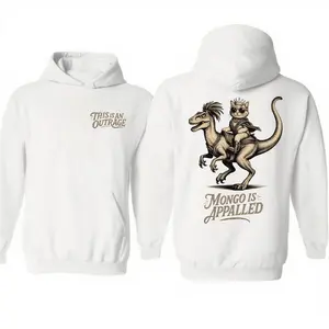 This Is An Outrage Two Sides Hoodie, Donut And Mongo Shirt, Geeky Cat, Dungeon Crawler Carl, Mongo Is Appalled, Unisex Sweater Pullover Tee