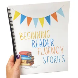 Reading fluency stories for kindergarten - first grade beginning reader stories activity book, Child learning, reading comprehension, Workbook