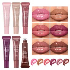 6 Colors Watery Crystal Jelly Lip Oil Balm Moisturizing Smoothing Lip Lines Jelly Pout Lip Gloss Glass Lip Glaze Cosmetic