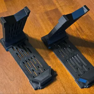 Universal Vertical Saber Stand - 3D Printed Plastic Plaque for Custom Saber Hilt Design, Supports Durable Light Sabers, Space Saver Organiser Racks