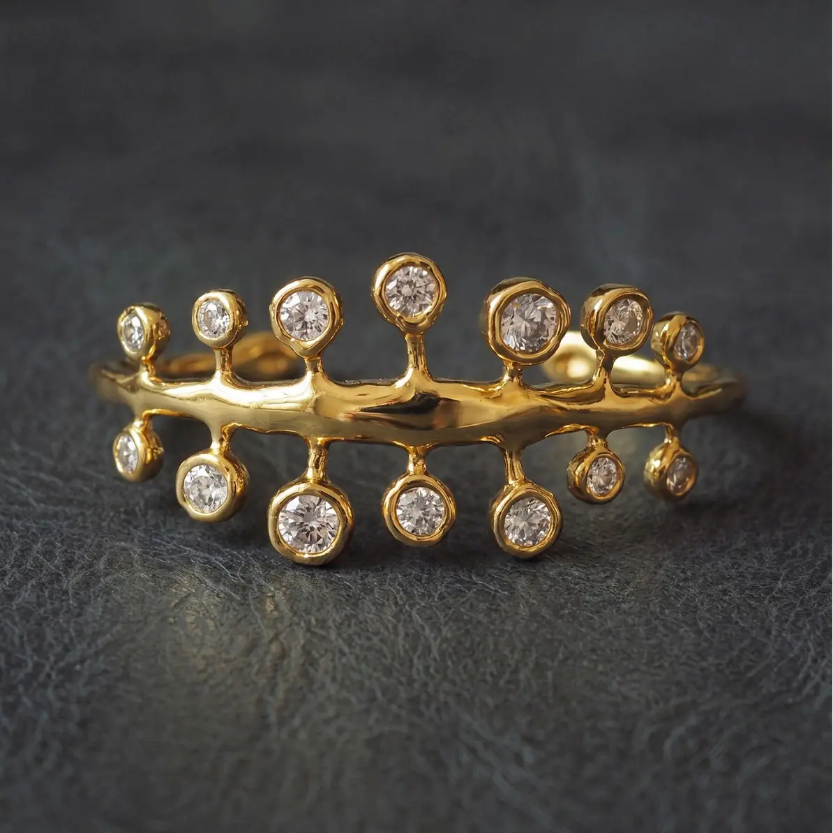 Elegant Diamond Open Cuff Bracelet, Minimalist Unisex Jewelry in Metal Alloy, European Chic Fashion Accessory, Classic, Opening, Prong