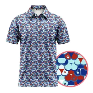 ’Merica Butt Print Golf Polo Shirt for Men _ Funny Patriotic Lightweight Golf Shirt