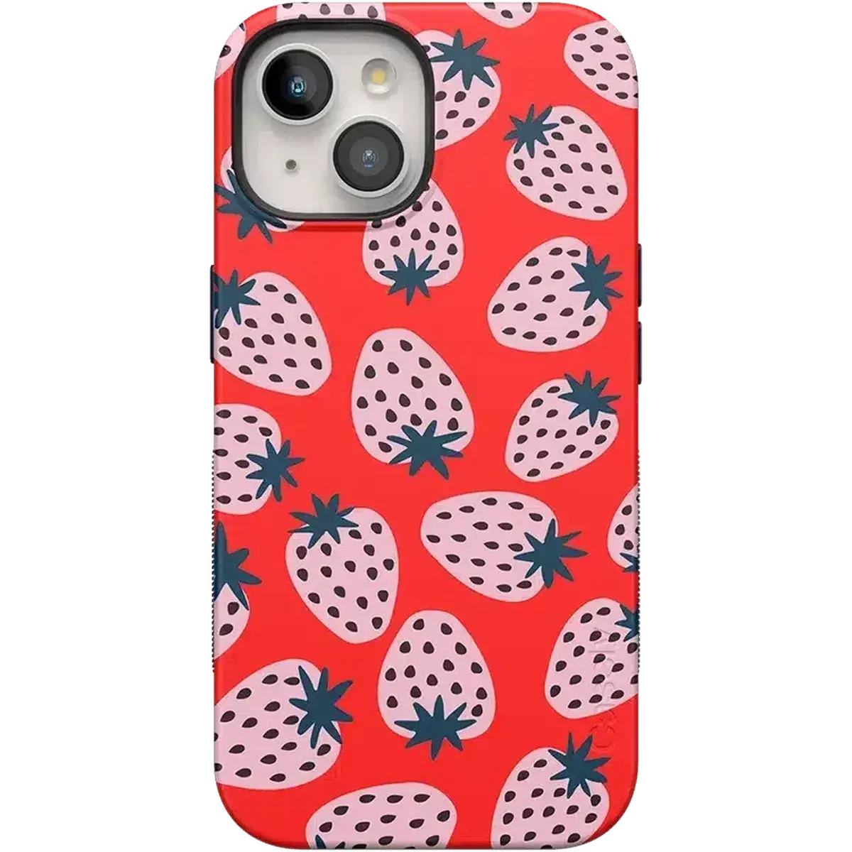 Casely iPhone 15 Case | I'd Pick You | Red Strawberry | Bold Protective Design | Compatible with MagSafe