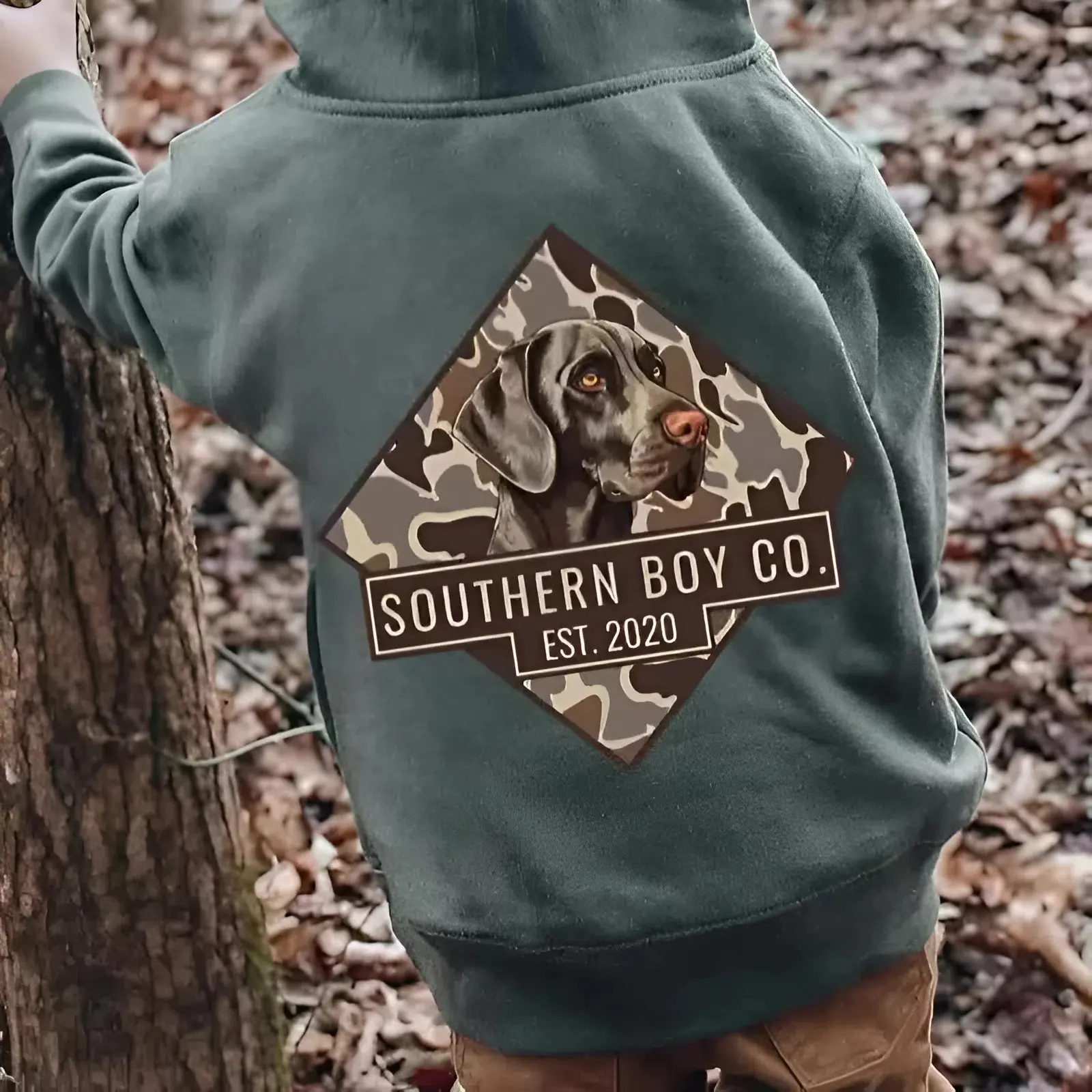 Camo Chocolate Lab Youth and Adult Hoodie or T-shirt, Unisex Cotton Graphic Hoodie with Back Print, Cozy Crewneck Style, camo shirt, #Southern Boy Clothes, Family shirt, Trending tee, youth clothing, gift for son and daughter, vacation outfit