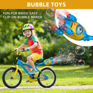 Electric Rocket Car Bubble Machine – LED Light Automatic Bubble Blower for Kids Outdoor Fun