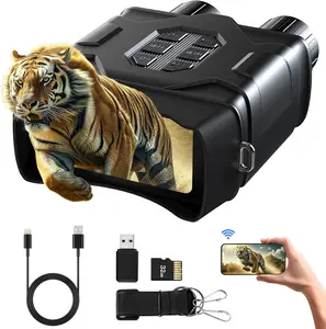 GTHUNDER Digital Night Vision Goggles Binoculars for Total Darkness—FHD 1080P Infrared Digital Night Vision, 32GB Memory Card for Photo and Video Storage—Perfect for Surveillance