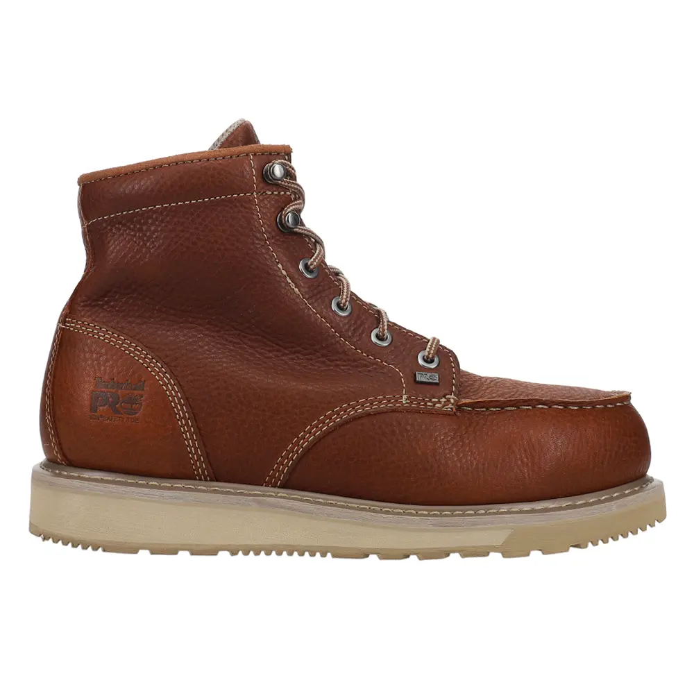Timberland Mens Barstow 6 Inch Slip Resistant Alloy Toe  Work/Duty - Brown