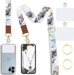 Phone Lanyard Wrist Strap Crobody Adjustable, Cell Phone Lanyard for Around The Neck Shoulder Wristlet Strap