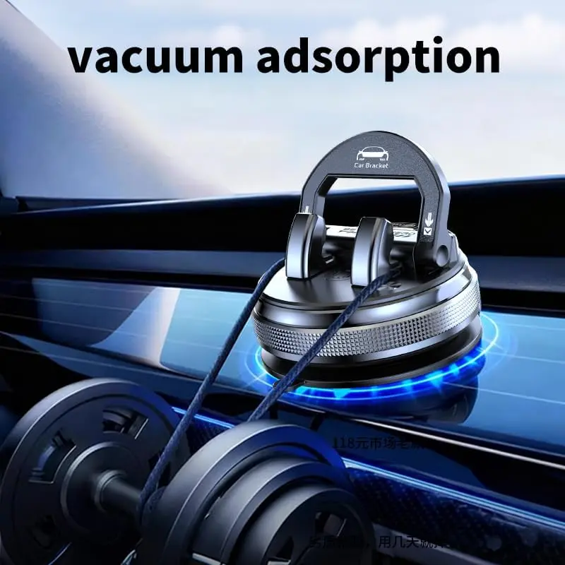 AiFine 360° Rotating Car Phone Holder, Dashboard Suction Cup Phone Mount with 25° Up/Down Tilt, Portrait & Landscape Adjustable Phone Stand for iPhone and Android