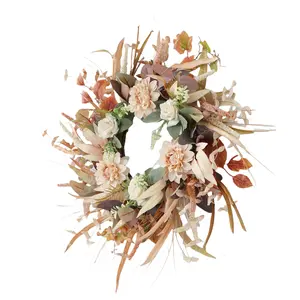 Realistic Wreathes Ornament Elegant Floral Garlands Accent for Any Occasion