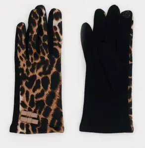 Leopard Touch Screen Gloves