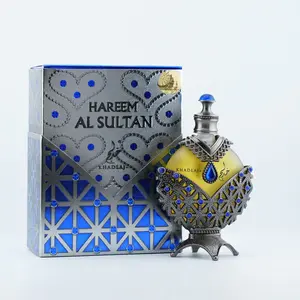 ORIGINAL HAREEM AL SULTAN BLUE OIL CONCENTRATED PERFUME OIL by KHADLAJ (1.18 Ounce Concentrated Perfume Oil) LIMITED EDITION Fragrance Scent