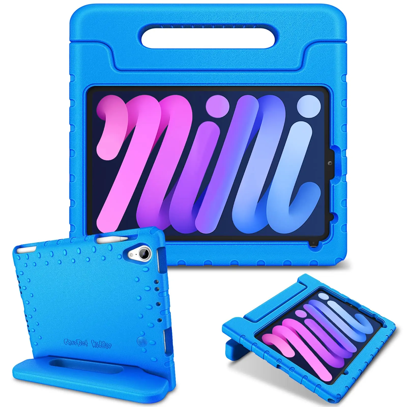 Fintie Kid-Friendly Shockproof EVA Foam Case for iPad Mini 7 (A17 Pro)&iPad Mini 6th Gen 8.3-inch, Lightweight iPad Case with Handle Stand, Pencil Slot, iPad Mini Cover