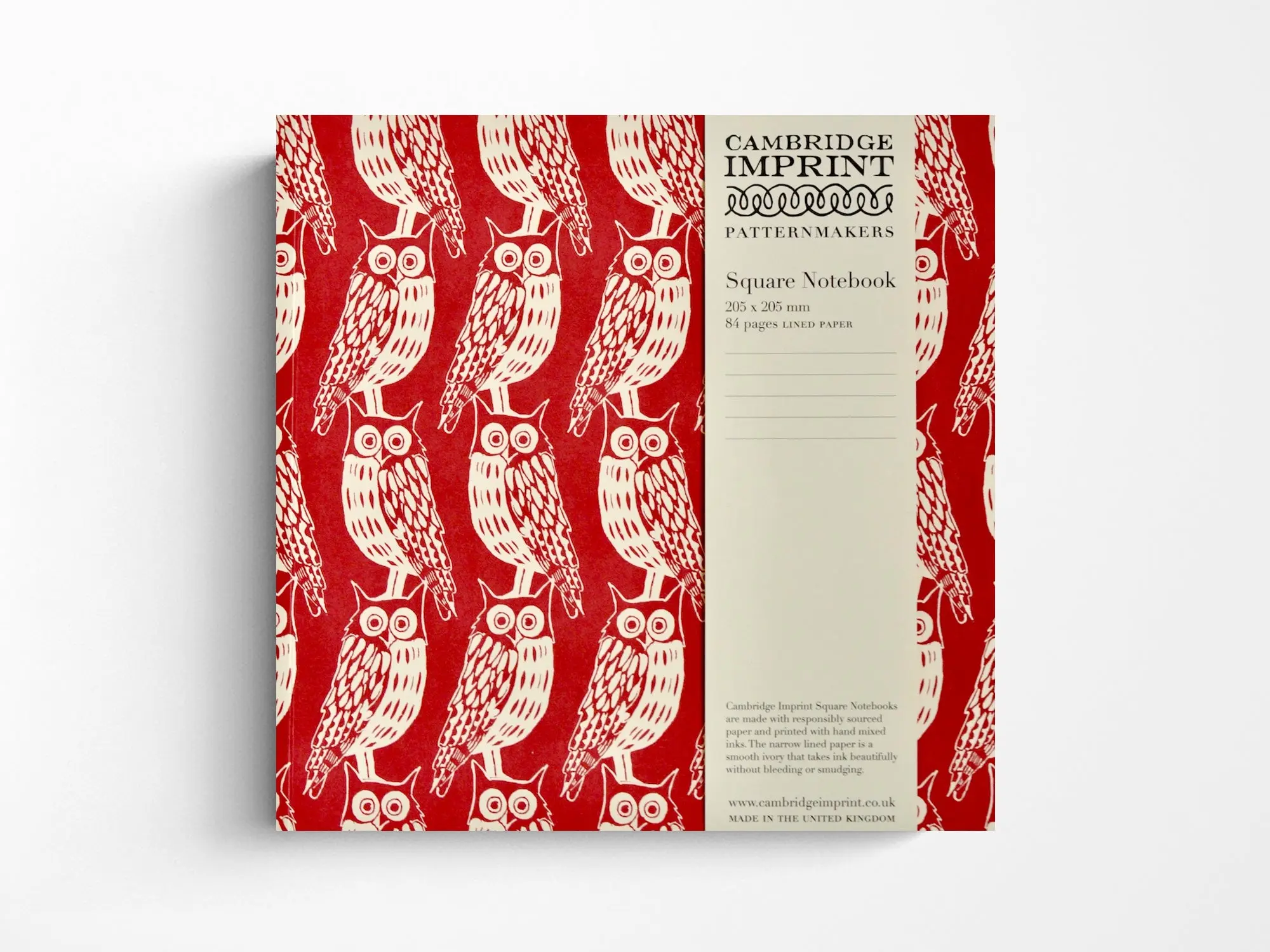 Square Notebook with Lined Paper