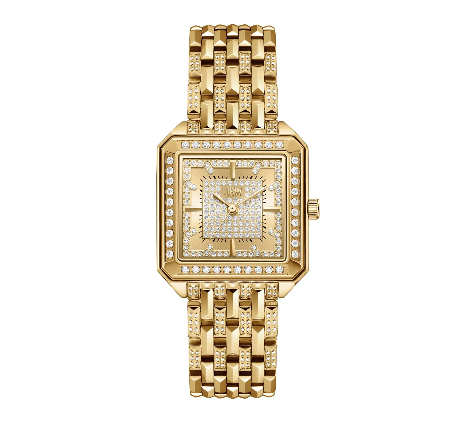 JBW Women's Astra 18K Gold Plated Crystal Square Dial Watch