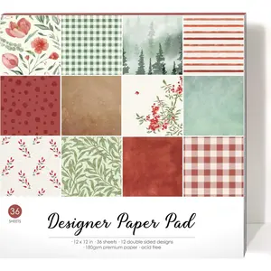 Berry12x12 Scrapbooking Cardstock Decorative Paper for Card Making Background Origami Textured Decorative Scrapbook Paper Scrapbook Materials Supplies