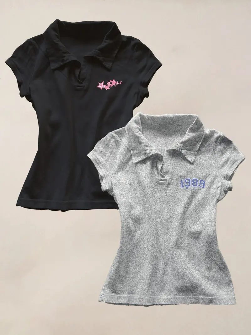 Y2k polo - TikTok Shop