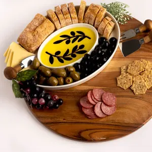 Jeanne Fitz Olive Oil and Balsamic Vinegar Dipping Platter