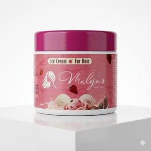 Ice Cream - For Hair, Strawberry & vanilla, Malejas Hair Care