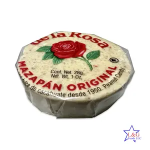 De La Rosa - Mazapan (Sweet Peanut Confection / Candy) No Artificial Colors or Preservatives, 30ct / 1oz package